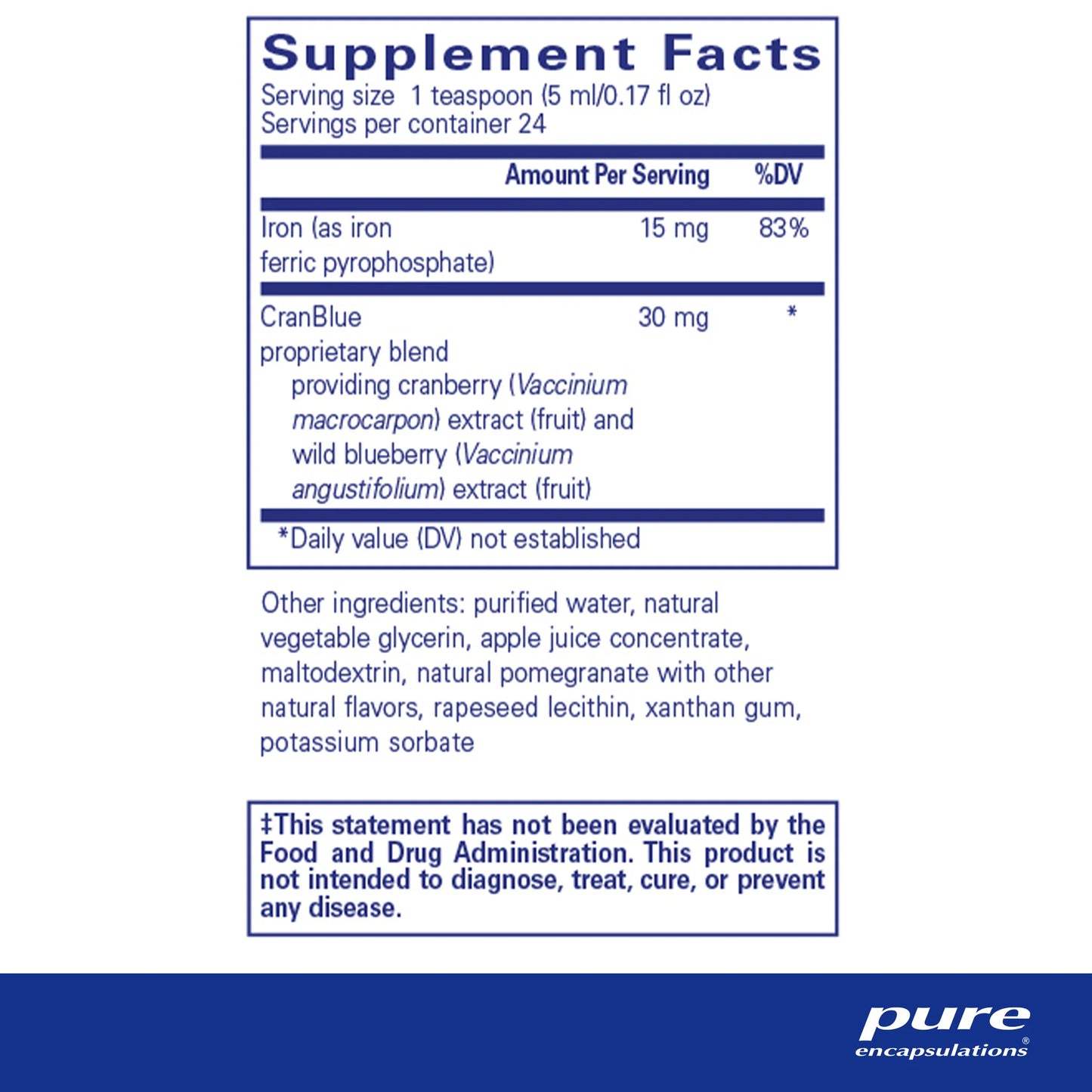 Pure Encapsulations - Iron liquid