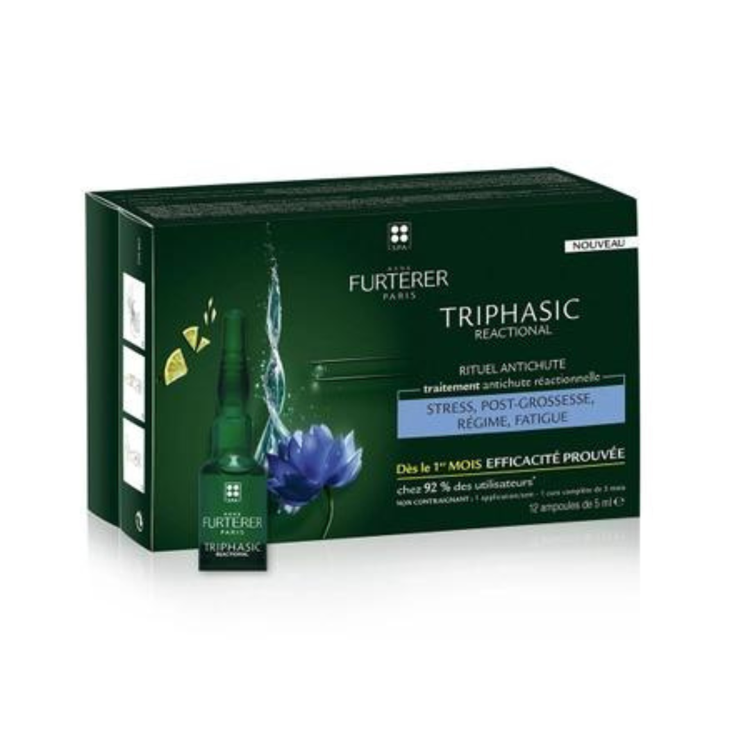 Rene Furterer Triphasic Reactional Concentrated Serum - Natural Topical