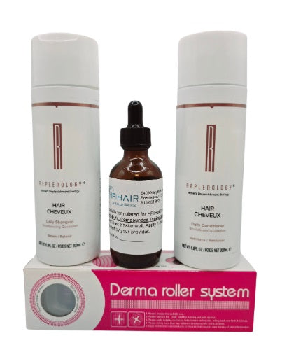 Hair Stimulation Treatment with Compounded Topical Monthly Bundle