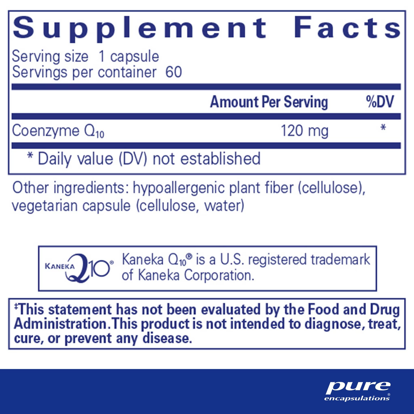 Pure Encapsulations - CoQ10 120 mg.