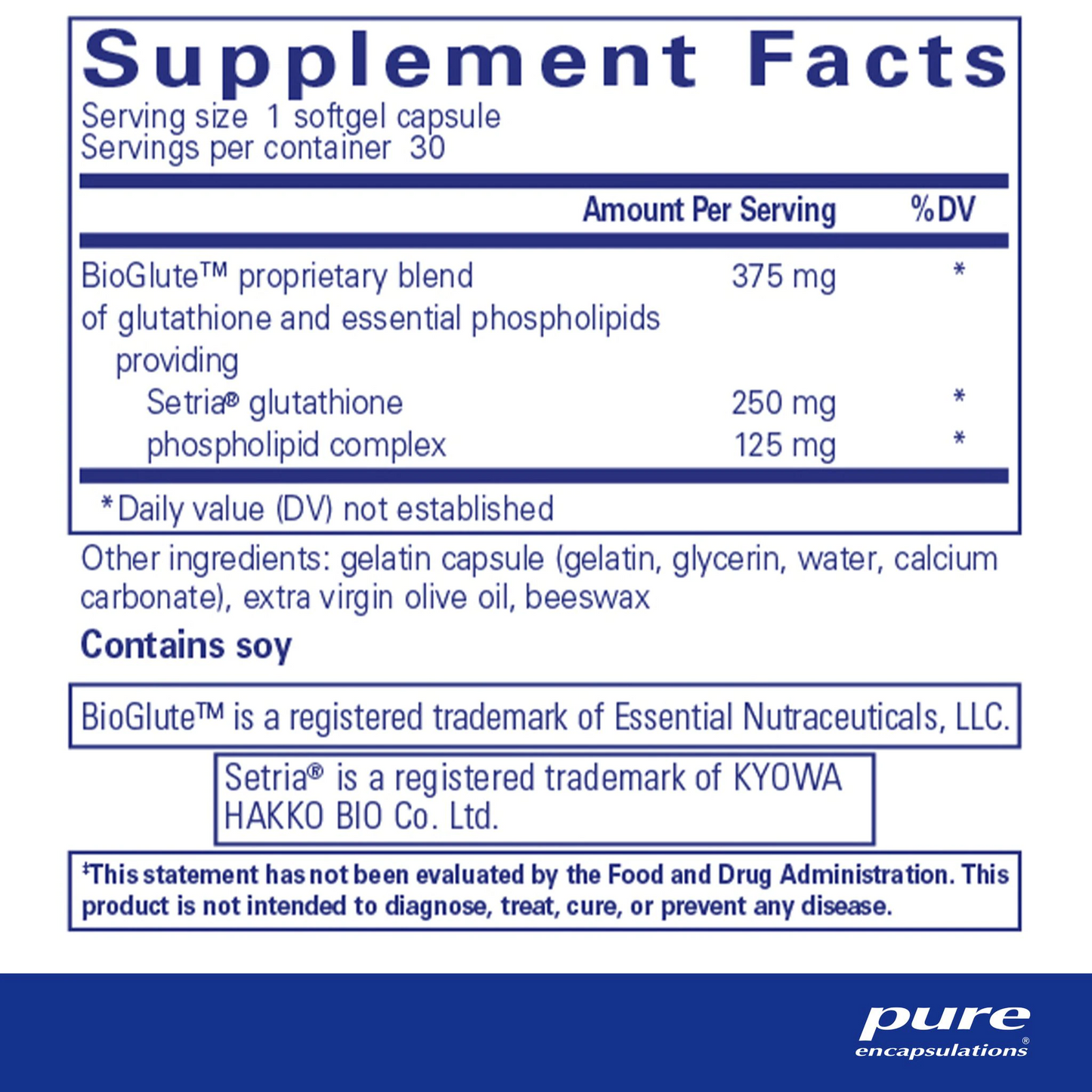 Pure Encapsulations - Liposomal Glutathione 30's